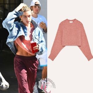 Aritzia Wilfred Lolan Sweater In Rose NWT